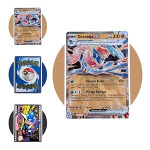 Twilight Masquerade Pokemon Card (M47): Greninja ex 106/167, Metal Promo